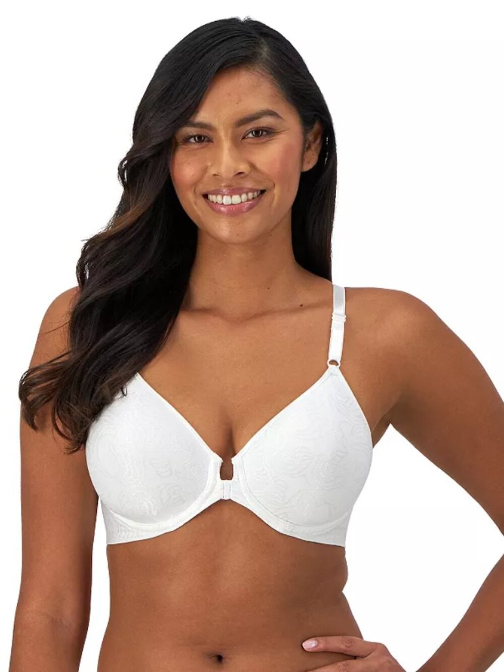 Bali Comfort Revolution Full-Figure Front-Closure Shaping Underwire Bra DF3P66